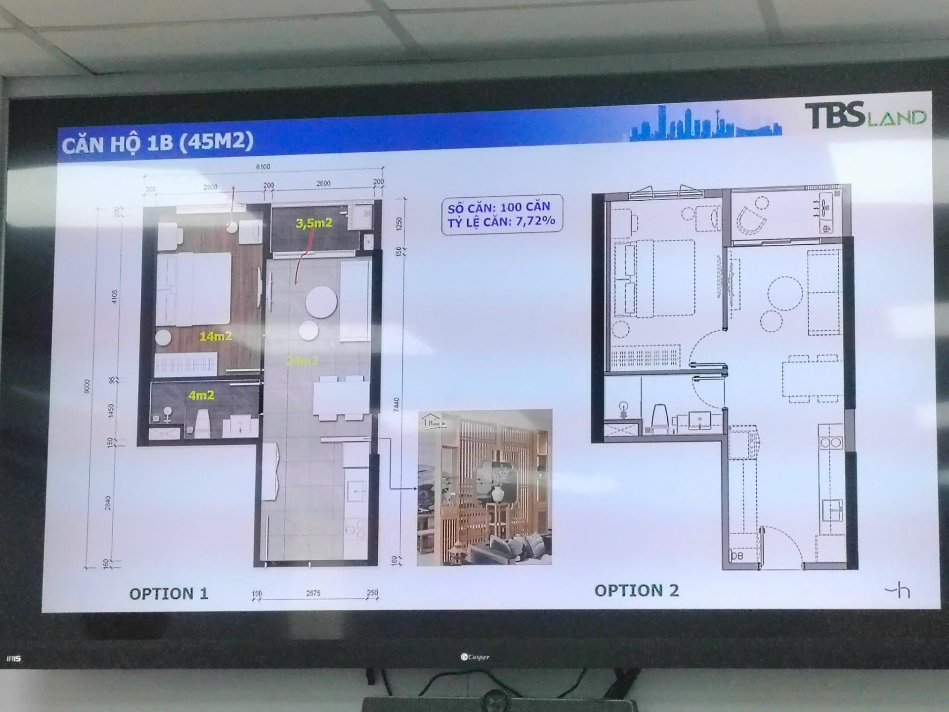 Căn hộ Greentower TBS 1PN